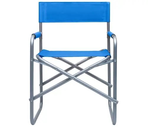 Režissööritoolid, 2 Tk, Teras, Sinine Režissööritoolid, 2 Tk, Teras, Sinine