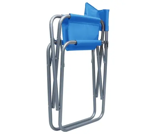 Režissööritoolid, 2 Tk, Teras, Sinine Režissööritoolid, 2 Tk, Teras, Sinine