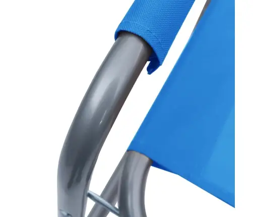 Režissööritoolid, 2 Tk, Teras, Sinine Režissööritoolid, 2 Tk, Teras, Sinine