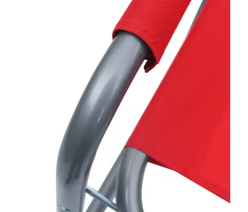 Režisieriaus Kėdės, 2Vnt., Raudonos Spalvos, Plienas