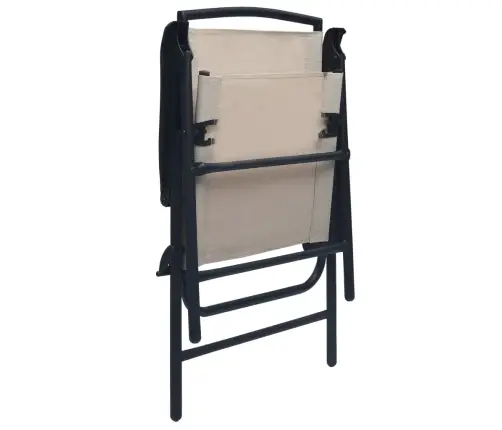 Sulankstomos Sodo Kėdės, 2Vnt., Kreminės Spalvos, Tekstilenas