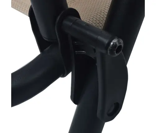 Sulankstomos Sodo Kėdės, 2Vnt., Kreminės Spalvos, Tekstilenas