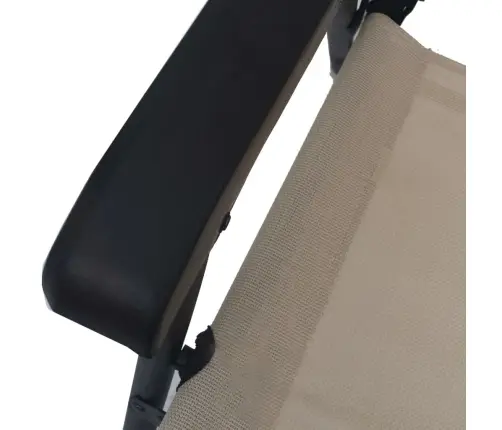 Sulankstomos Sodo Kėdės, 2Vnt., Kreminės Spalvos, Tekstilenas