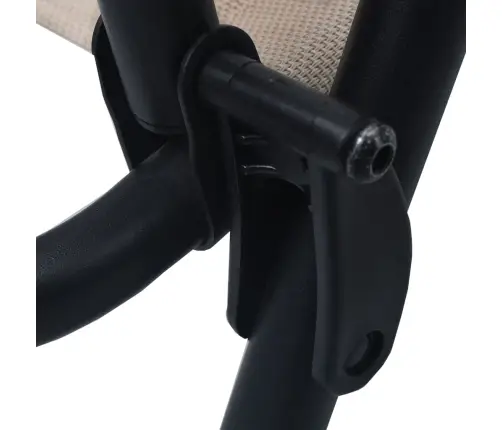 Sulankstomos Sodo Kėdės, 2Vnt., Taupe Spalvos, Tekstilenas