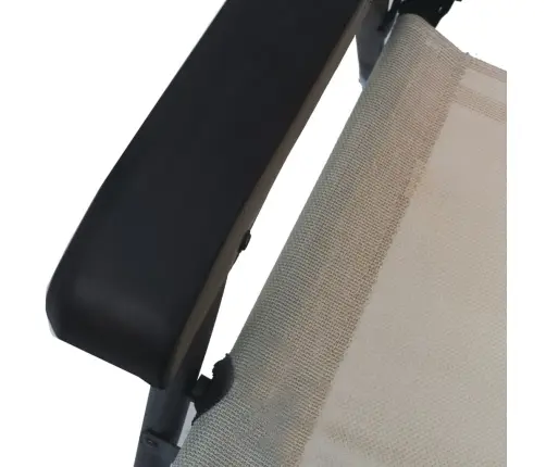 Sulankstomos Sodo Kėdės, 2Vnt., Taupe Spalvos, Tekstilenas