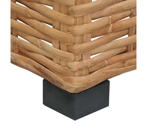 Stūra Dīvāns Ar Matračiem, Dabīga Rotangpalma Vidaxl