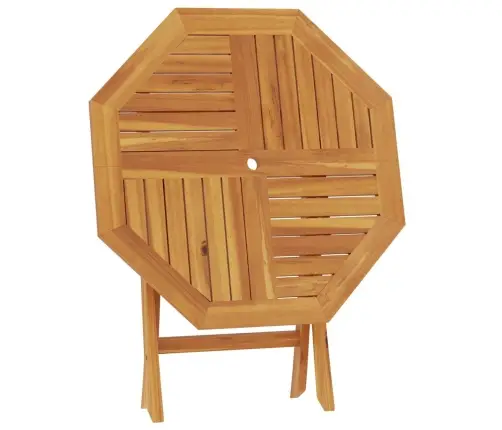 Saliekams Dārza Galds, 85X85X76 Cm, Masīvs Tīkkoks Vidaxl