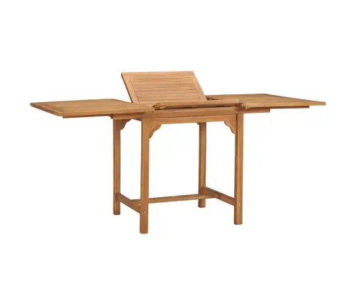 Izvelkams Dārza Galds, (110-160)X80X75 Cm, Masīvs Tīkkoks Vidaxl