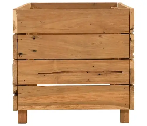 Aukštas Lovelis, 100X40X38cm Perdirbtas Tikmedis Ir Plienas