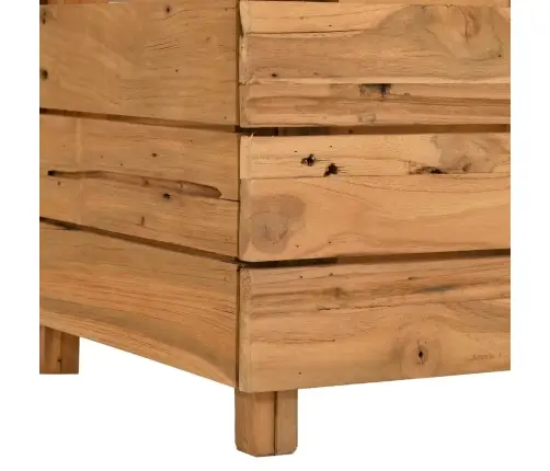 Aukštas Lovelis, 100X40X38cm Perdirbtas Tikmedis Ir Plienas