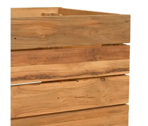 Augstā Puķu Kaste, 50X40X55 Cm, Pārstrādāts Tīkkoks Un Tērauds Vidaxl