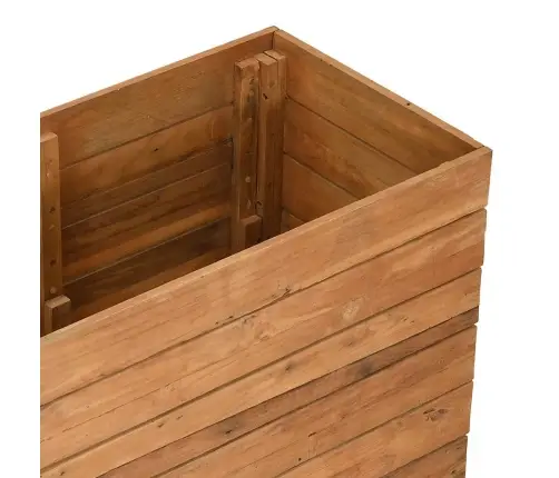 Augstā Puķu Kaste, 150X40X72 Cm, Pārstrādāts Tīkkoks Un Tērauds Vidaxl