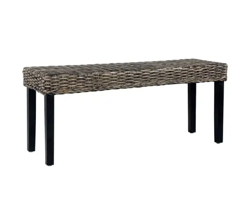 Pink 110 cm Must, Naturaalne Kubu Rotang Ja Mahagonipuit