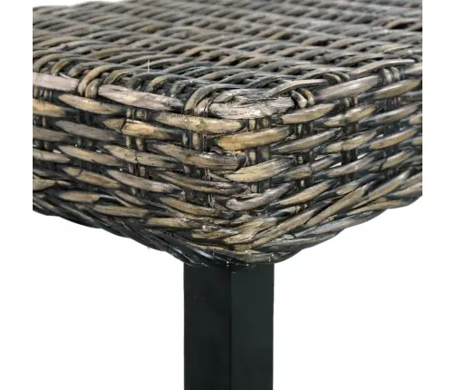 Pink 110 cm Must, Naturaalne Kubu Rotang Ja Mahagonipuit