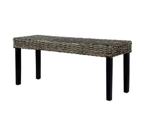 Pink 110 cm Must, Naturaalne Kubu Rotang Ja Mahagonipuit