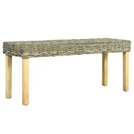 Sols, 110 Cm, Dabīga Kubu Rotangpalma, Mahagonijs Masīvkoks Vidaxl