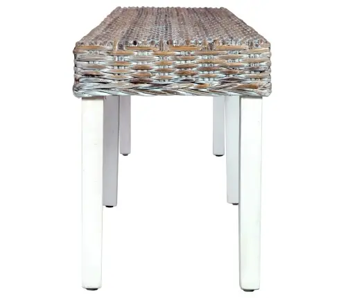 Suoliukas, Baltas, 160cm Kubu Ratanas Ir Mango Masyvas