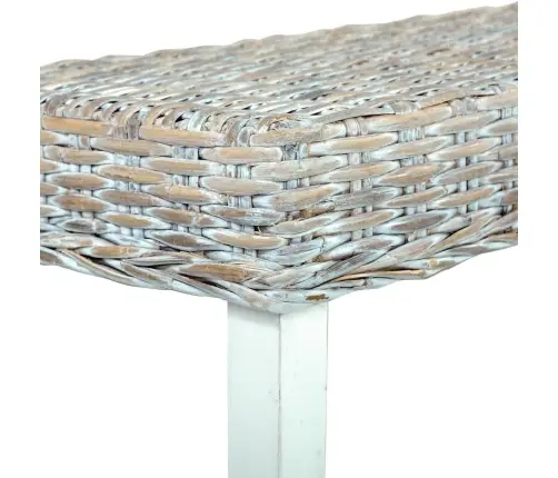 Suoliukas, Baltas, 160cm Kubu Ratanas Ir Mango Masyvas