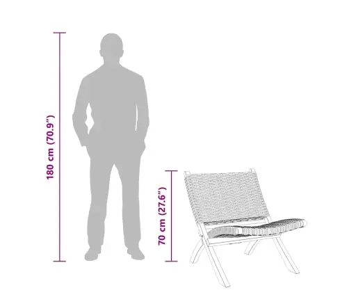 Atpūtas Krēsls, Balts, Dabīga Kubu Rotangpalma, Sarkankoks Vidaxl