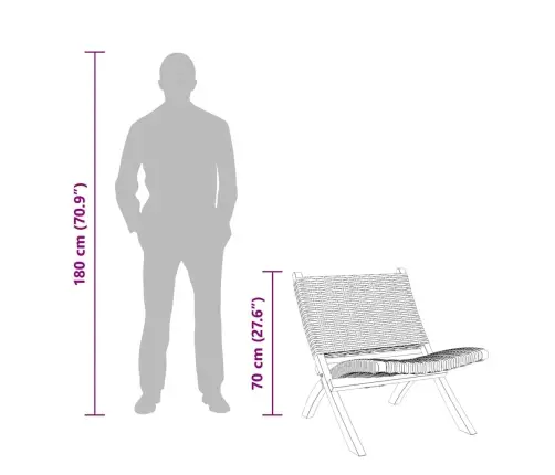 Atpūtas Krēsls, Melns, Dabīga Kubu Rotangpalma, Sarkankoks Vidaxl