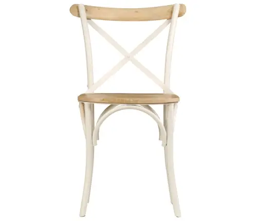 Virtuves Krēsli, 4 Gab., Balts Mango Masīvkoks Vidaxl