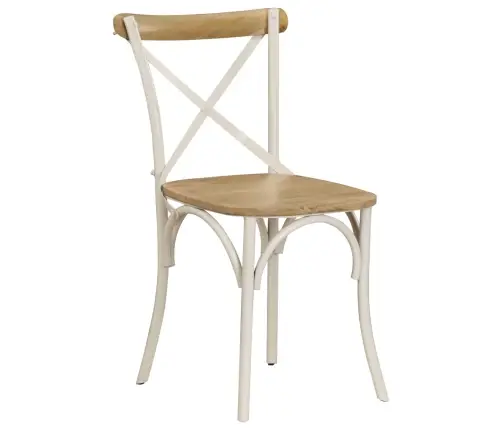 Virtuves Krēsli, 6 Gab., Balts Mango Masīvkoks Vidaxl