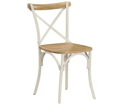 Virtuves Krēsli, 6 Gab., Balts Mango Masīvkoks Vidaxl