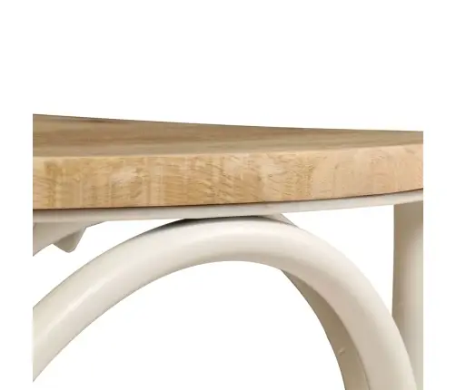 Virtuves Krēsli, 6 Gab., Balts Mango Masīvkoks Vidaxl