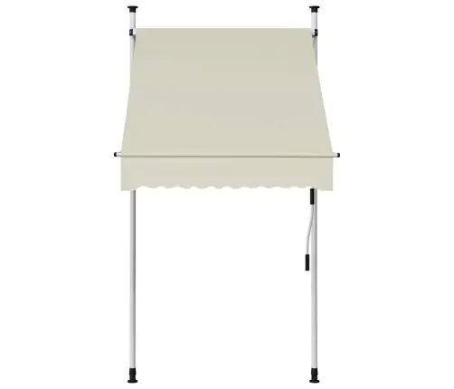 Izvelkama Markīze, Krēmkrāsaa, 100 Cm, Manuāla Vidaxl