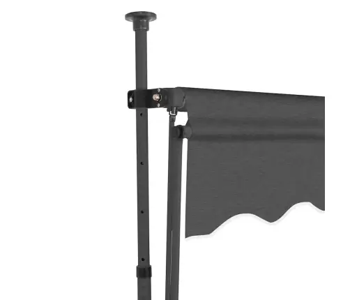 Rankiniu Būdu Ištraukiama Markizė Su Led, Antracito, 150Cm