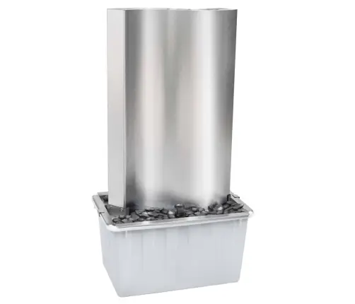 Sodo Fontanas, Sidabrinis, 60,2X37X122,1cm Plienas