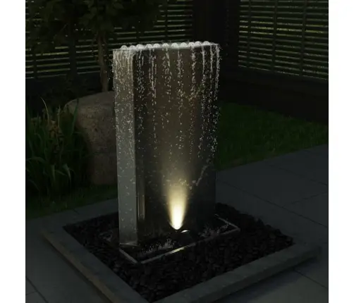 Sodo Fontanas, Sidabrinis, 60,2X37X122,1cm Plienas