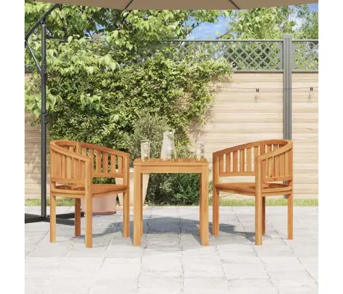 Banano Formos Kėdė, Tikmedžio Medienos Masyvas