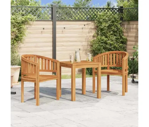 Banano Formos Kėdė, Tikmedžio Medienos Masyvas