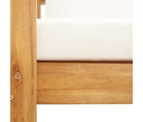 Aiadiivan Padjaga, 140 cm Akaatsiapuit, Kreemjasvalge