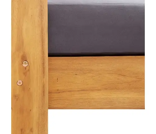 Dārza Krēsls Ar Matraci, Tumši Pelēks, Akācijas Masīvkoks Vidaxl