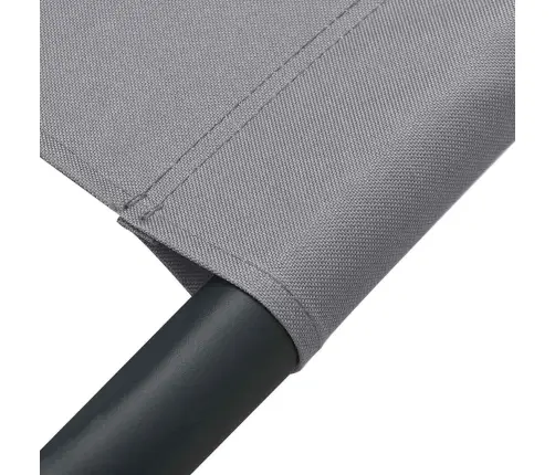 Dārza Atpūtas Gulta Ar Jumtu Un Spilveniem, Pelēka Vidaxl