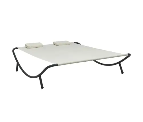 Lauko Poilsio Gultas, Kreminės Spalvos, Audinys