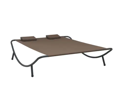 Āra Atpūtas Gulta, Brūns Audums Vidaxl
