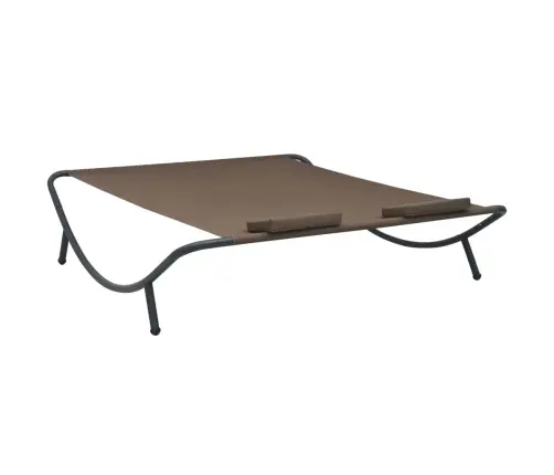 Āra Atpūtas Gulta, Brūns Audums Vidaxl