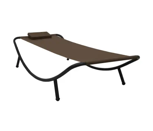Dārza Gulta, Brūna, 200X90 Cm, Tērauds Vidaxl