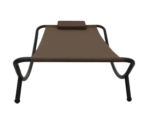 Dārza Gulta, Brūna, 200X90 Cm, Tērauds Vidaxl