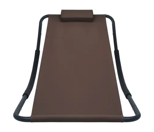 Dārza Gulta, Brūna, 200X90 Cm, Tērauds Vidaxl