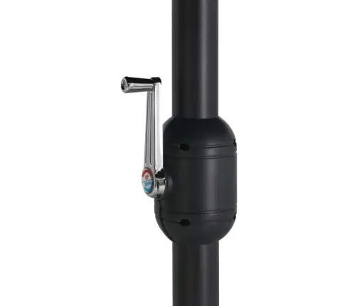 Lauko Skėtis Nuo Saulės Su Aliuminio Stulpu, Mėlynas, 460X270Cm