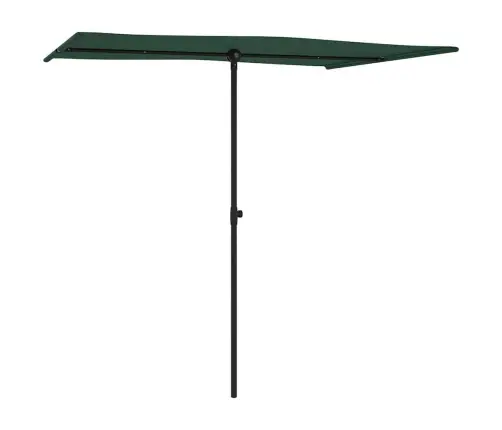 Dārza Saulessargs Ar Alumīnija Kātu, 2X1,5 M, Zaļš Vidaxl