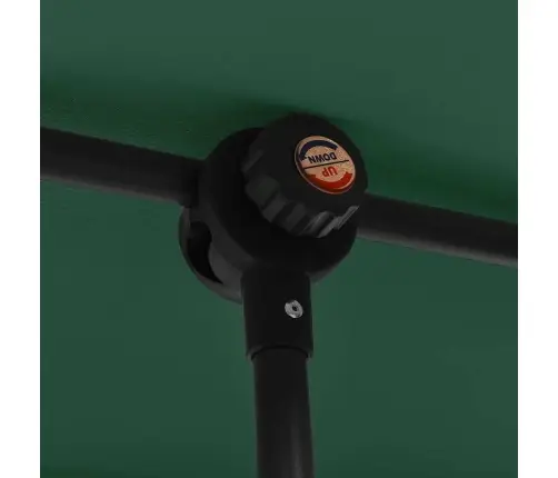 Dārza Saulessargs Ar Alumīnija Kātu, 2X1,5 M, Zaļš Vidaxl