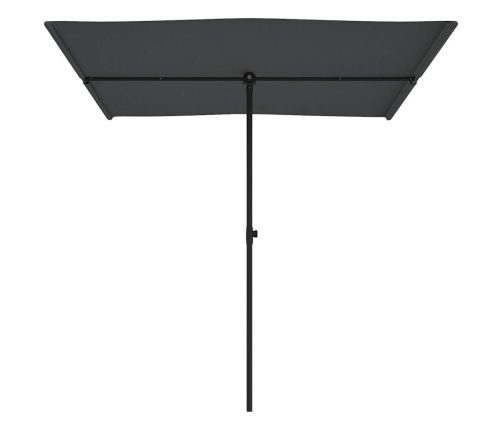 Sodo Skėtis Nuo Saulės Su Aliuminio Stulpu, Antracito, 2X1,5M