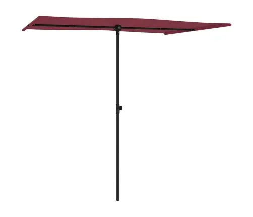 Dārza Saulessargs Ar Alumīnija Kātu, 2X1,5 M, Vīnsarkans Vidaxl