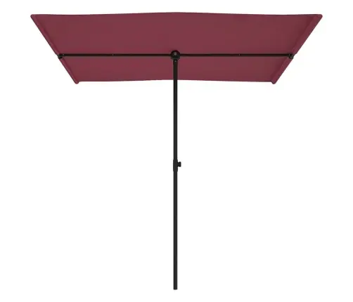 Dārza Saulessargs Ar Alumīnija Kātu, 2X1,5 M, Vīnsarkans Vidaxl