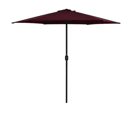 Dārza Saulessargs Ar Alumīnija Kātu, 270X246 Cm, Vīnsarkans Vidaxl